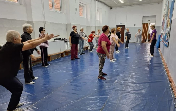 В Мичуринске старшее поколение регулярно посещает спортивные занятия и сдает нормы ГТО